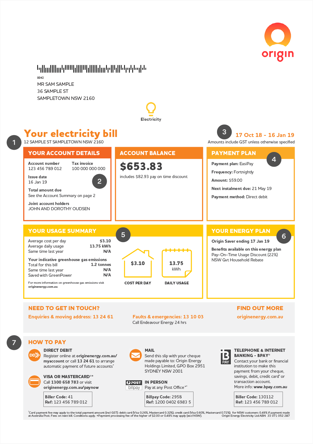Page 1 of NSW bill