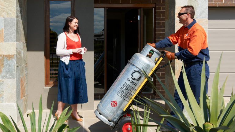 lpg delivery to female customer tall